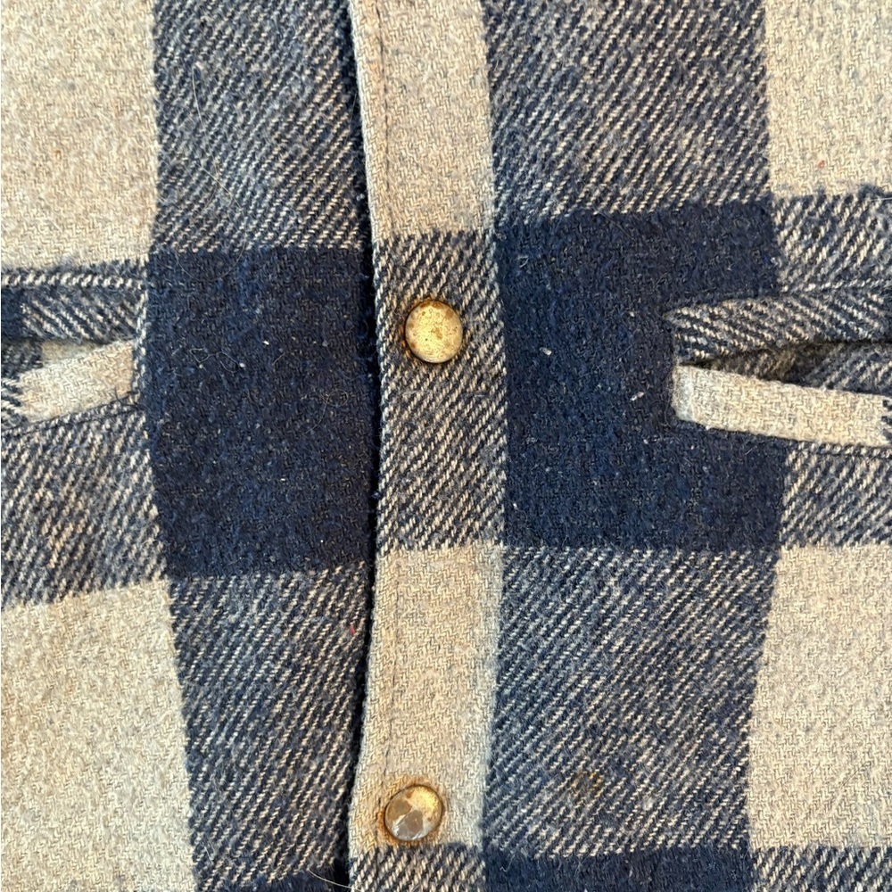 Vintage Zellers Plaid Reversible Vest Medium - Picture 5 of 6